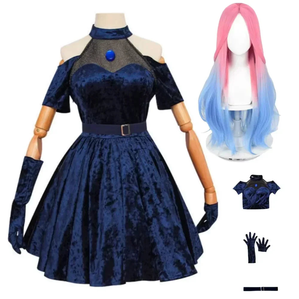 Anime Cosplay Blue Hair - ミジ コスプレ衣装 アニメ エイリアン ステージコスプレ衣装 ピンク