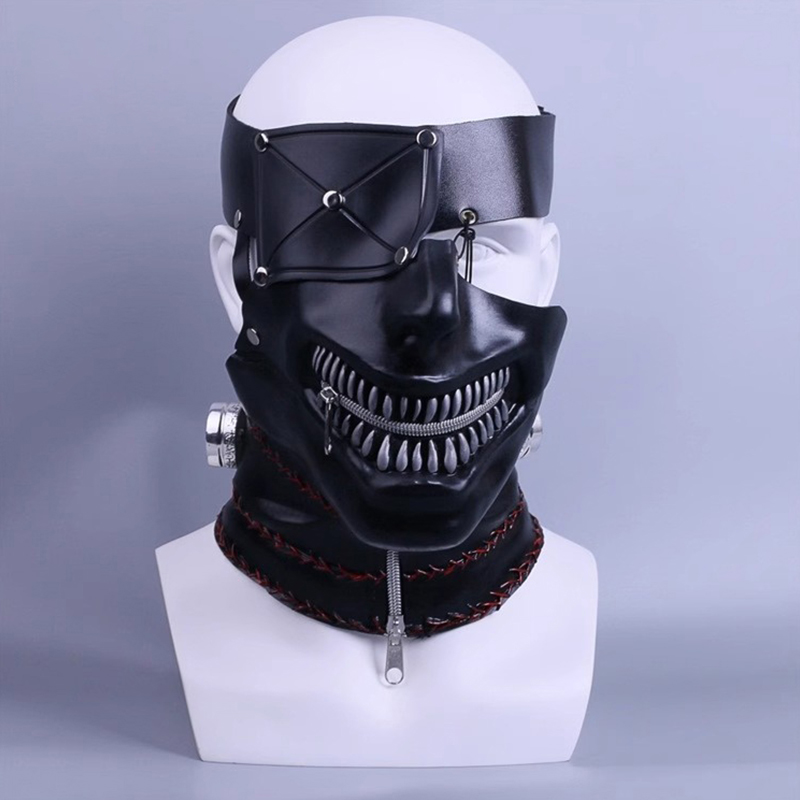 Tokyo Ghoul Mask - カネキケンコスプレマスク映画東京グール隻眼グールマスクハロウィンカーニバル小道具