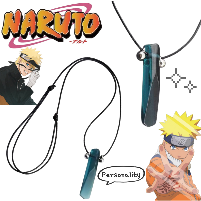 Naruto Headband Metal - ナルト うちはサスケ うずまきナルト ネックレス 漫画風でかわいい おしゃれなパーソナライズされた高価値のポータブルカップルペンダントギフト