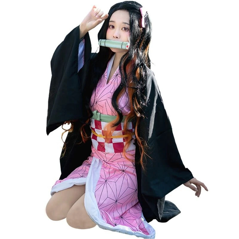 Demon Slayer Haori - 2025年 イイイビリビリ 竈門アニメ 鬼滅の刃 竈門禰豆子 コスプレ衣装