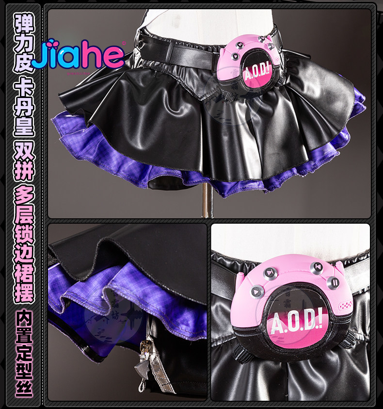 Anime Cosplay Jumpsuit - 2026年新作 ‌ ナンゴンユ妄想天使コスプレ衣装ハロウィンゲームゼンレスゾーンゼロZZZガールゴシックレザージャンプスーツドレス