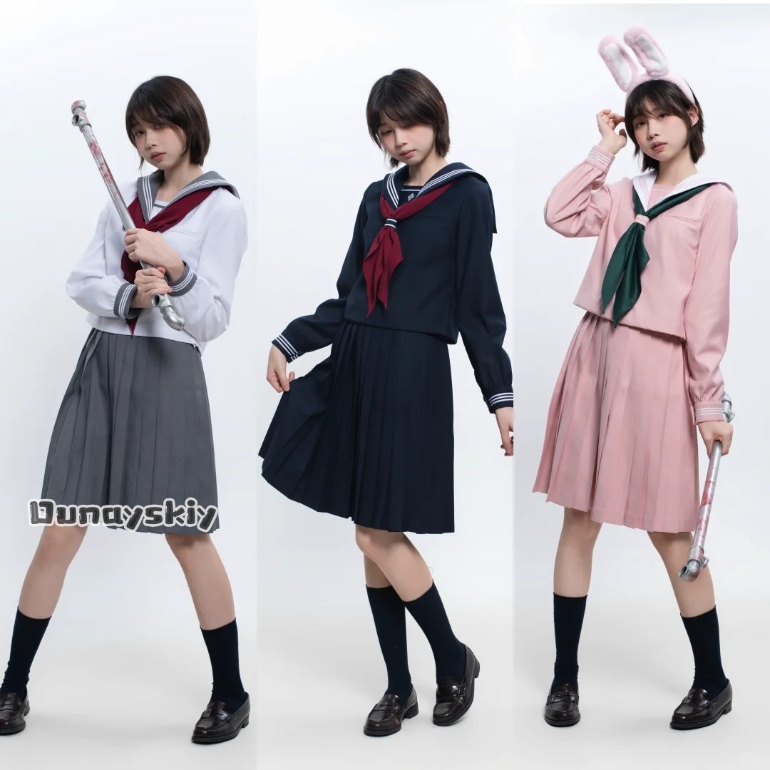 Cosplay Anime Basic - ゲーム 水瀬希那子 コスプレ衣装{Dunayskiy}3色 ベーシックスタイル 学生服 ハロウィン