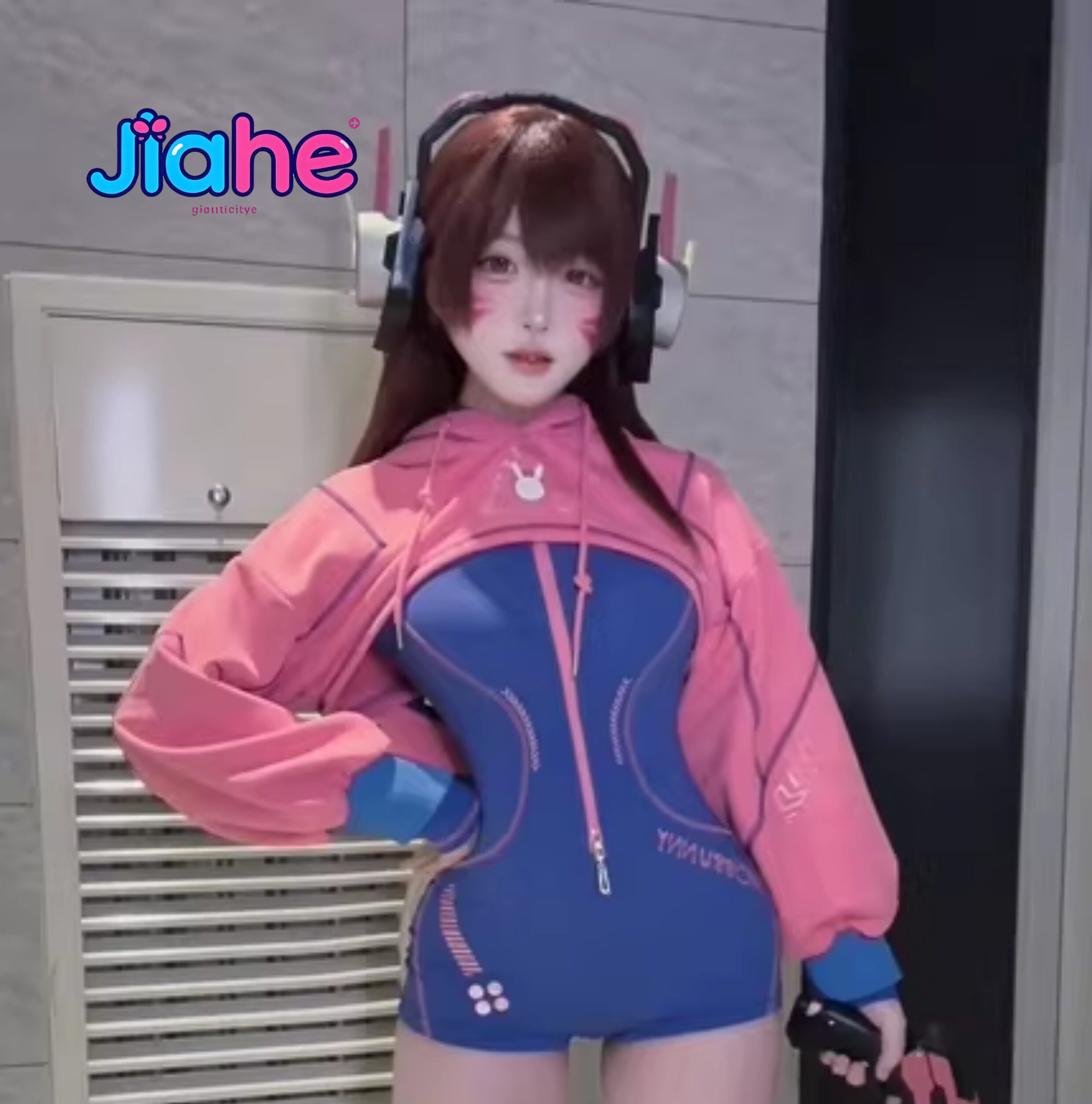Anime Cosplay Jumpsuit - 在庫あり D.Va オーバーウォッチ コスプレ衣装 女性用 メンズ