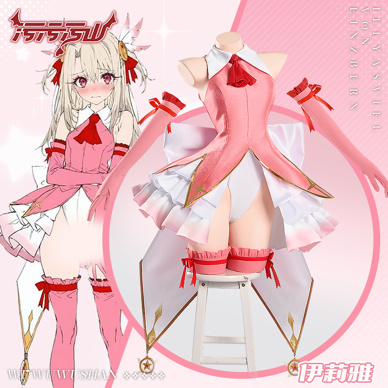 Anime Cosplay Photoshoot - アニメ運命イリヤスフィールコスプレ衣装 FGO イリヤスフィールドレスセクシーなランジェリープライベート写真撮影女性