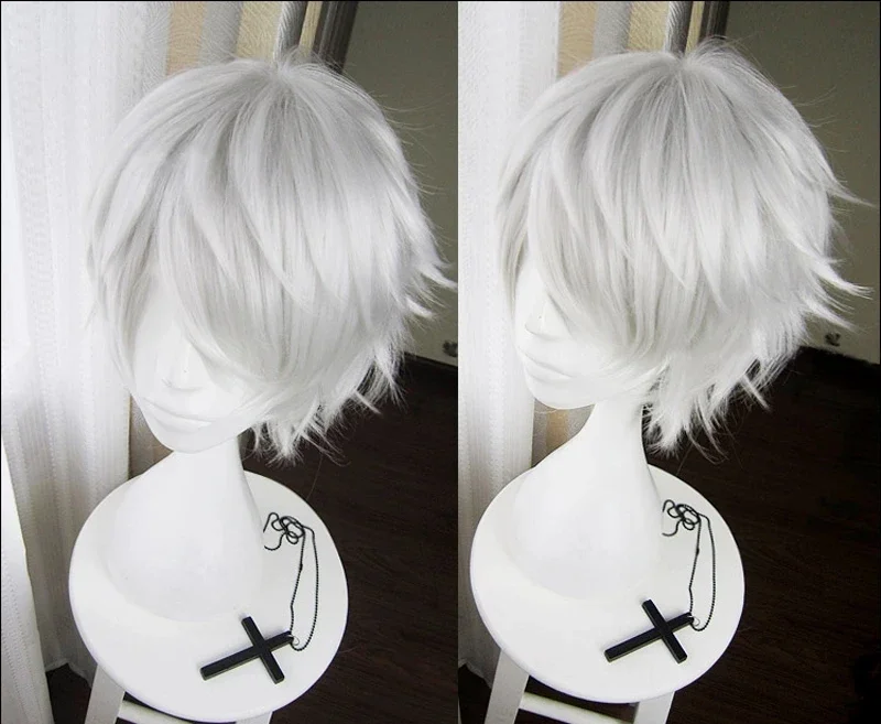 アニメ東京グールカネキケン合成かつらショートシルバーホワイト - Tokyo Ghoul Mask のレビューと価格
