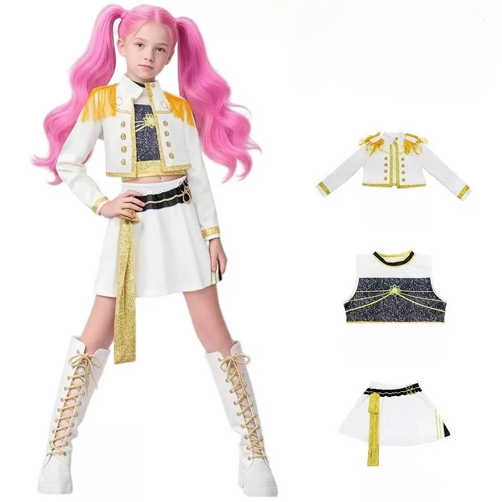 新しい戦士 K ポップ変装ルミ衣装ゾイコスプレミラ服黒 3D - Anime Zoey Cosplay のレビューと価格