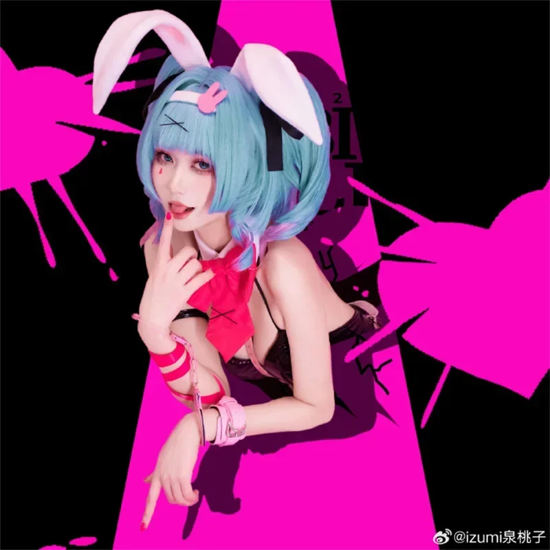2025年 ミク 黒うさぎ バニーガール ボディスーツ ジャ - Anime Cosplay Jumpsuit のレビューと価格