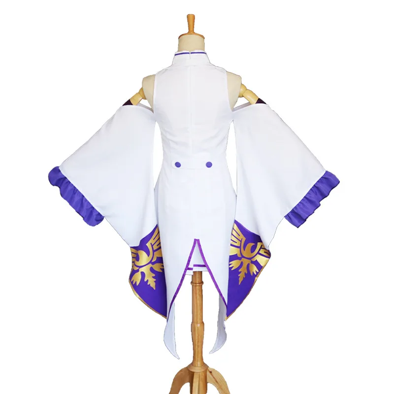 Reゼロから始める異世界生活エミリアコスプレ衣装女性の帽子ド - Anime Zoey Cosplay のレビューと価格