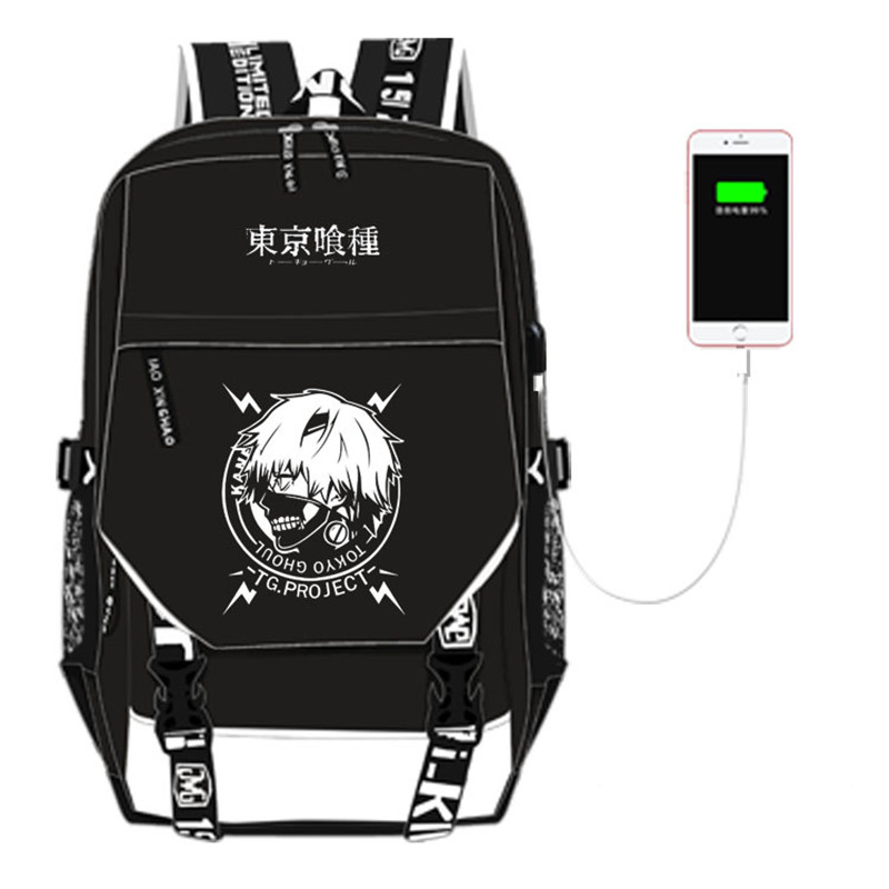 ホット日本アニメ東京グール印刷バックパック漫画旅行バックパッ - Tokyo Ghoul Mask のレビューと価格