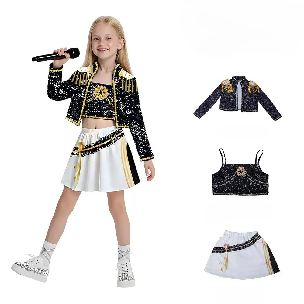 新しい戦士 K ポップ変装ルミ衣装ゾイコスプレミラ服黒 3D - Anime Zoey Cosplay のレビューと価格