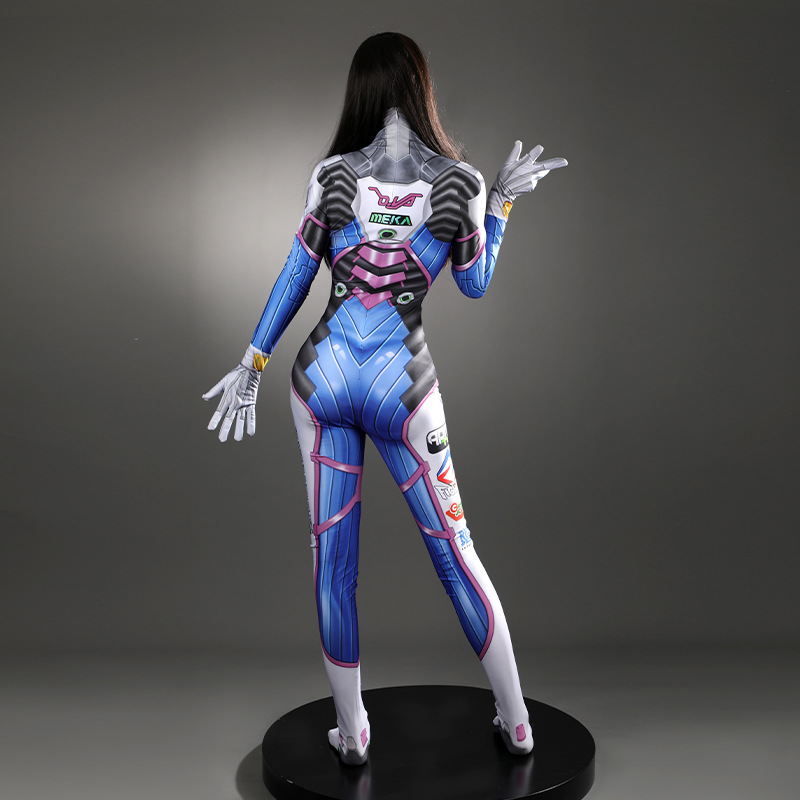 女性用DVAコスプレ衣装、シューティングゲームキャラクター、 - Anime Cosplay Jumpsuit のレビューと価格