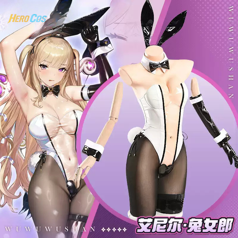 ゲーム Browndust2 Aynil コスプレ衣装 バニ - Anime Cosplay Jumpsuit のレビューと価格