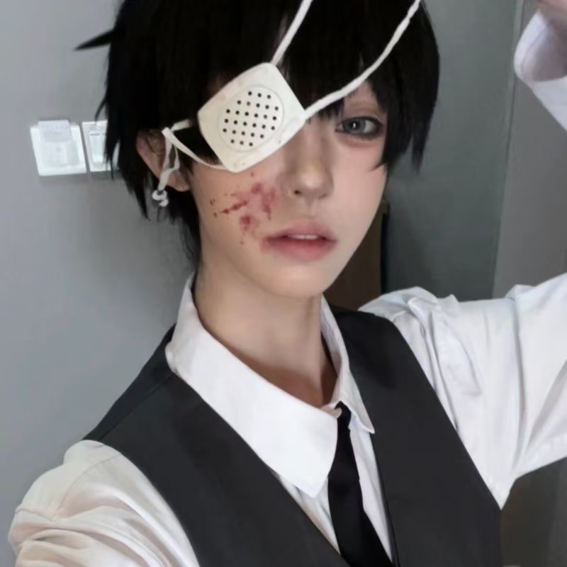 白色和風医療ヤンデレアイパッチアニメカネキケンコスプレ片目ア - Tokyo Ghoul Mask のレビューと価格