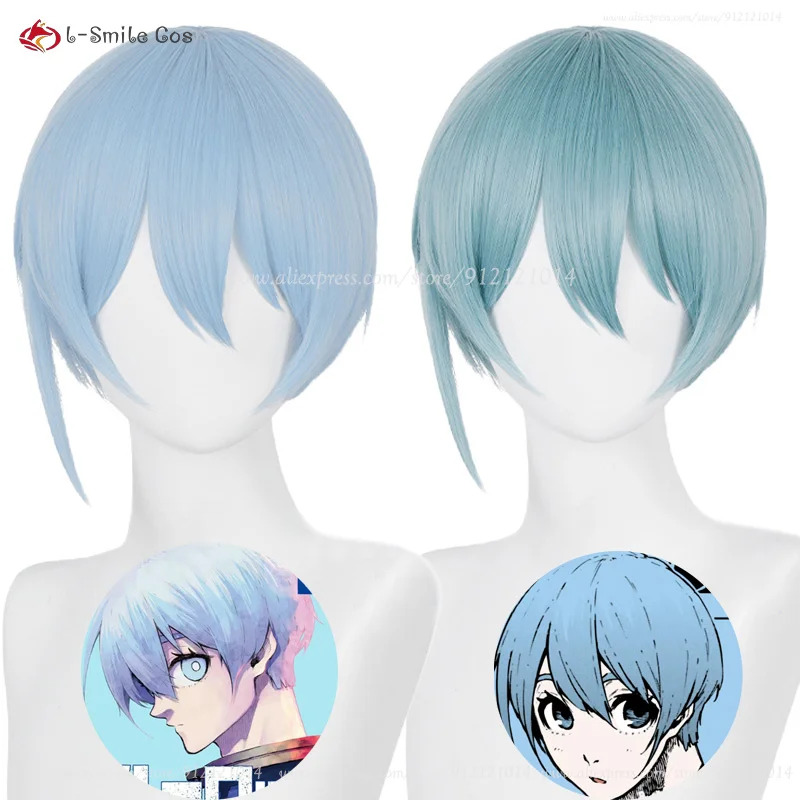 アニメヒオリヨコスプレ 28 センチメートルライトブルーかつ - Anime Cosplay Blue Hair のレビューと価格