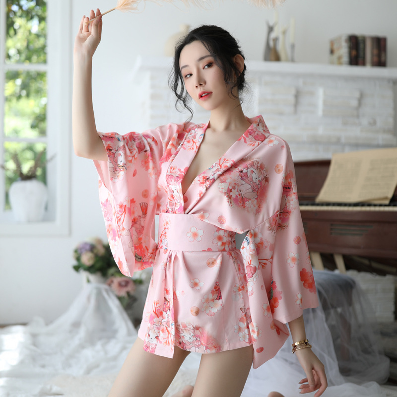 さくらガール着物ドレス和風浴衣バスローブ女性花柄羽織日本制服 - Demon Slayer Haori のレビューと価格