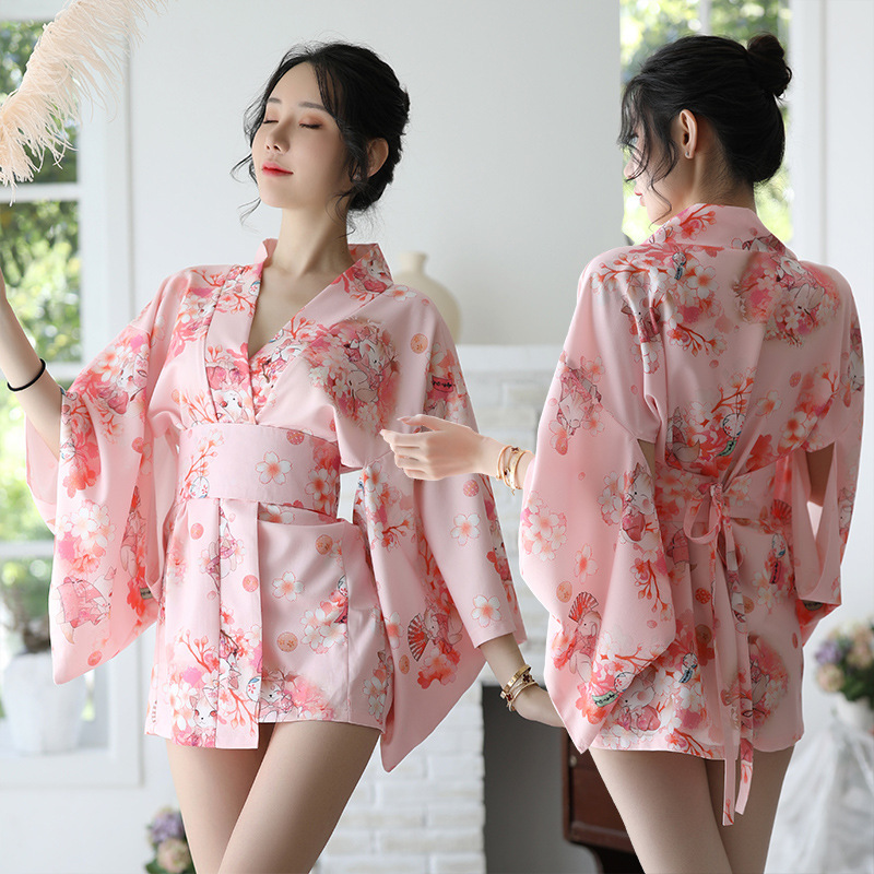 さくらガール着物ドレス和風浴衣バスローブ女性花柄羽織日本制服 - Demon Slayer Haori のレビューと価格