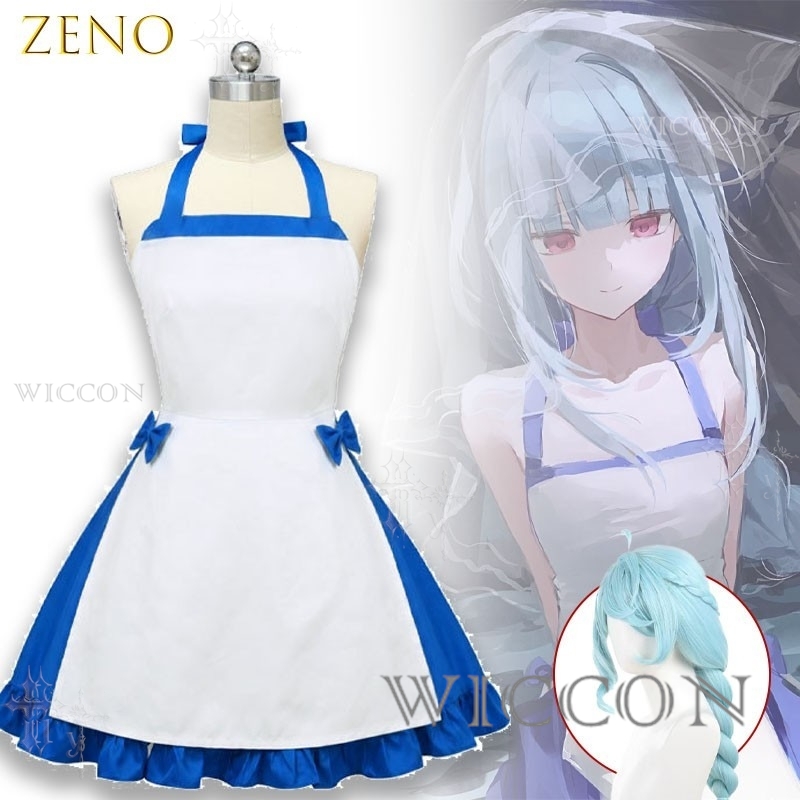 ゼノサマーアフターコスプレ衣装ブルーロングドレスゲームキャラ - Zenos Anime Cosplay のレビューと価格
