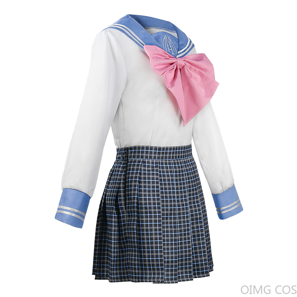 舞園さやかコスプレ衣装アニメスーパーダンガンロンパ女性制服ハ - Anime Cosplay Jumpsuit のレビューと価格
