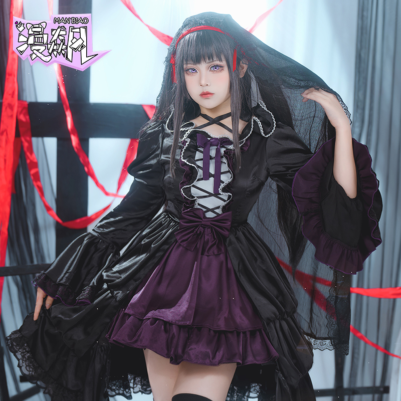 暁美ほむらコスプレ衣装魔法少女まどか☆マギカスーツ新しいスキ - Anime Cosplay Lolita のレビューと価格