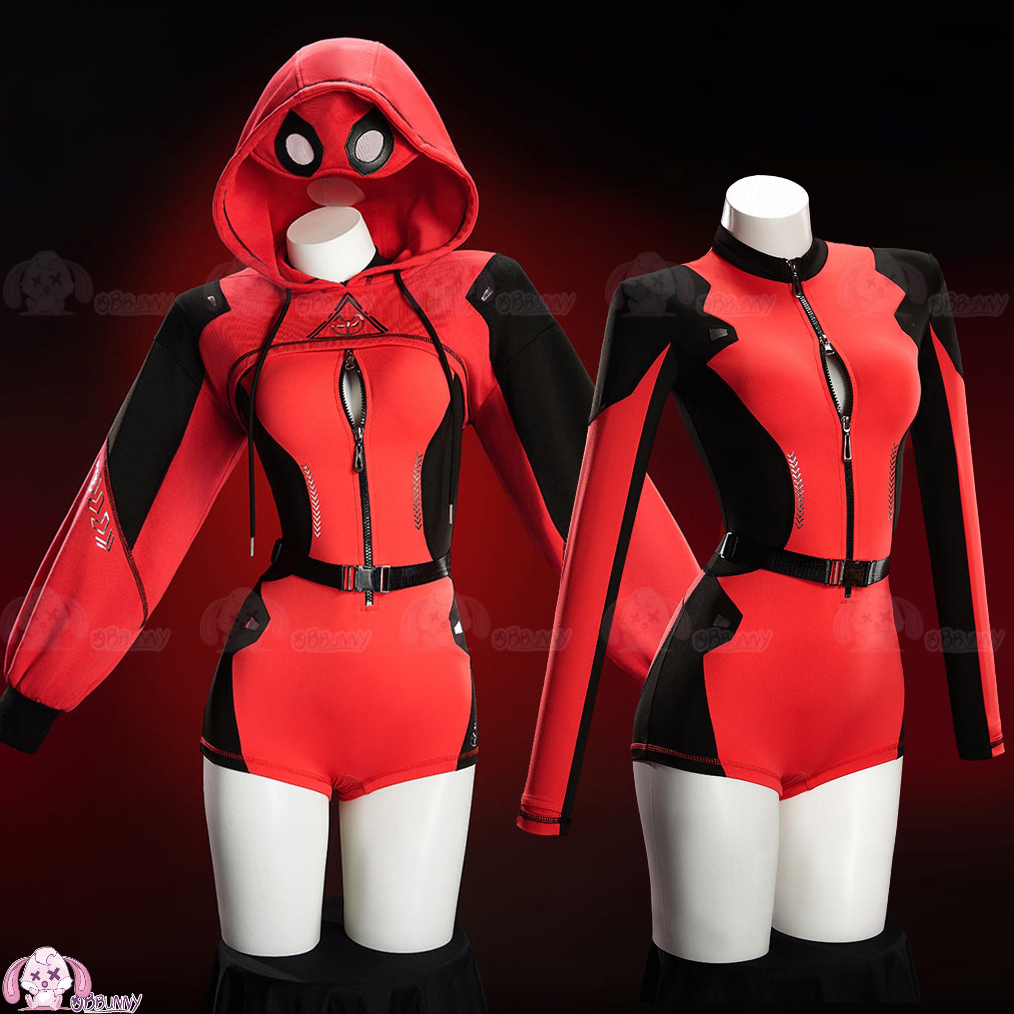 DeadPooing コスプレ衣装衣装ハロウィンカーニバル性 - Anime Cosplay Jumpsuit のレビューと価格