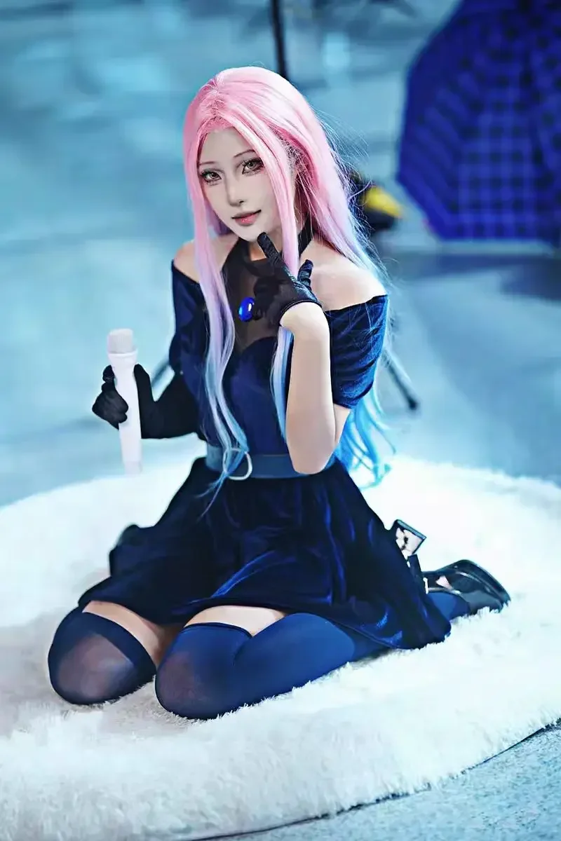 2026 ミジ コスプレ衣装 アニメ エイリアン ステージ  - Anime Cosplay Blue Hair のレビューと価格