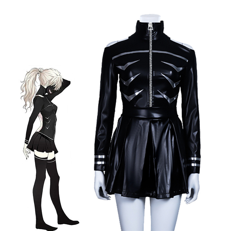 東京グール ケン・カネキ コスプレ衣装 ブラックPUバトルス - Tokyo Ghoul Mask のレビューと価格