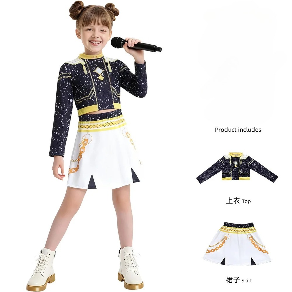 韓国映画のロールプレイ服 ガールズグループ 子供用コスチュー - Anime Zoey Cosplay のレビューと価格