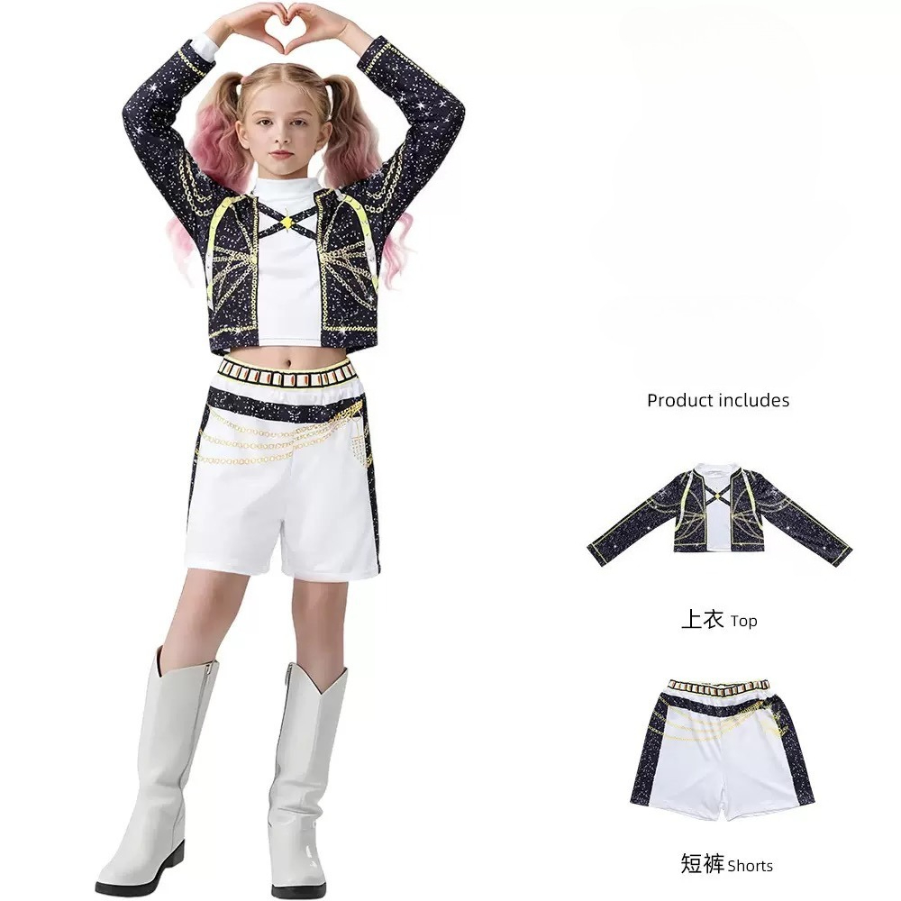 韓国映画のロールプレイ服 ガールズグループ 子供用コスチュー - Anime Zoey Cosplay のレビューと価格