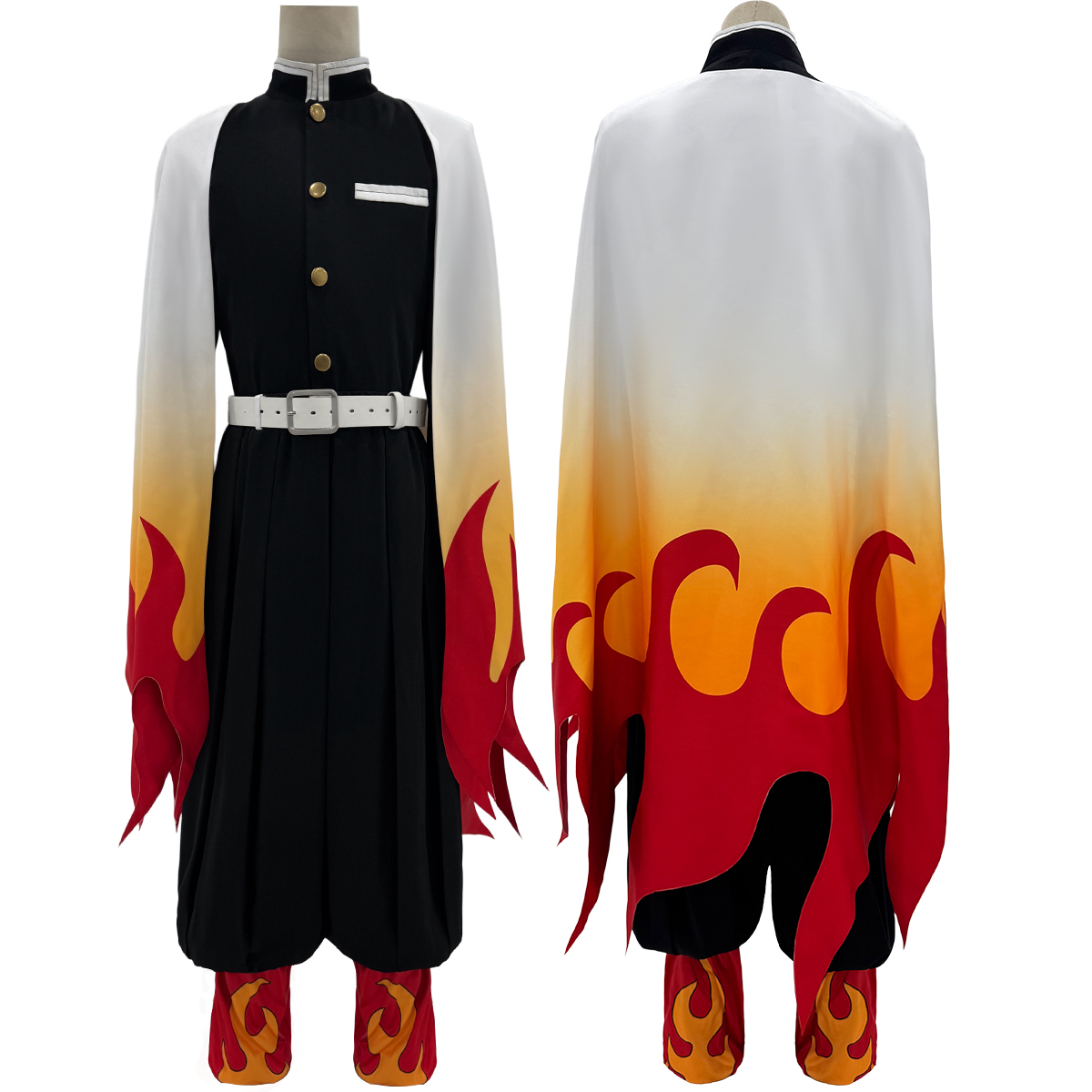 HOLOUN アニメ煉獄杏寿郎コスプレ衣装ウィッグ羽織刺繍ト - Demon Slayer Haori のレビューと価格
